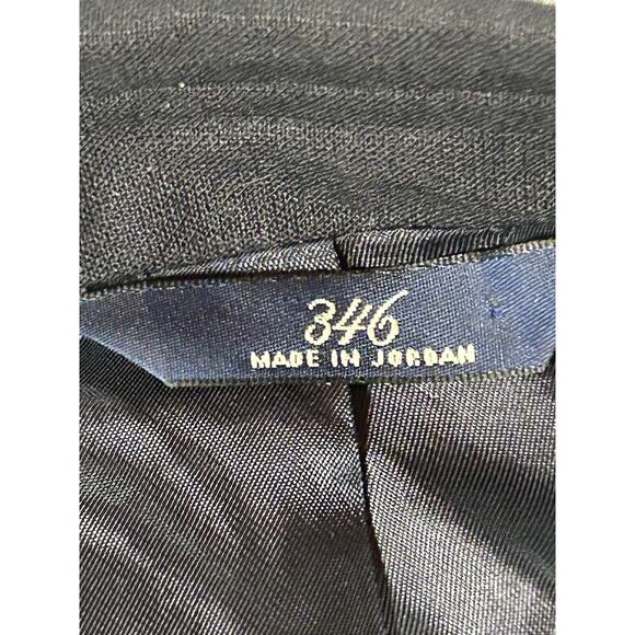 Brooks Brother 346 Suit Jacket Mens 42L Black Wool Blazer Sport Coat Long Sleeve - Picture 2 of 13